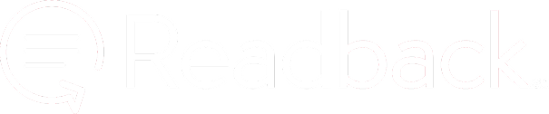 Readback logo white